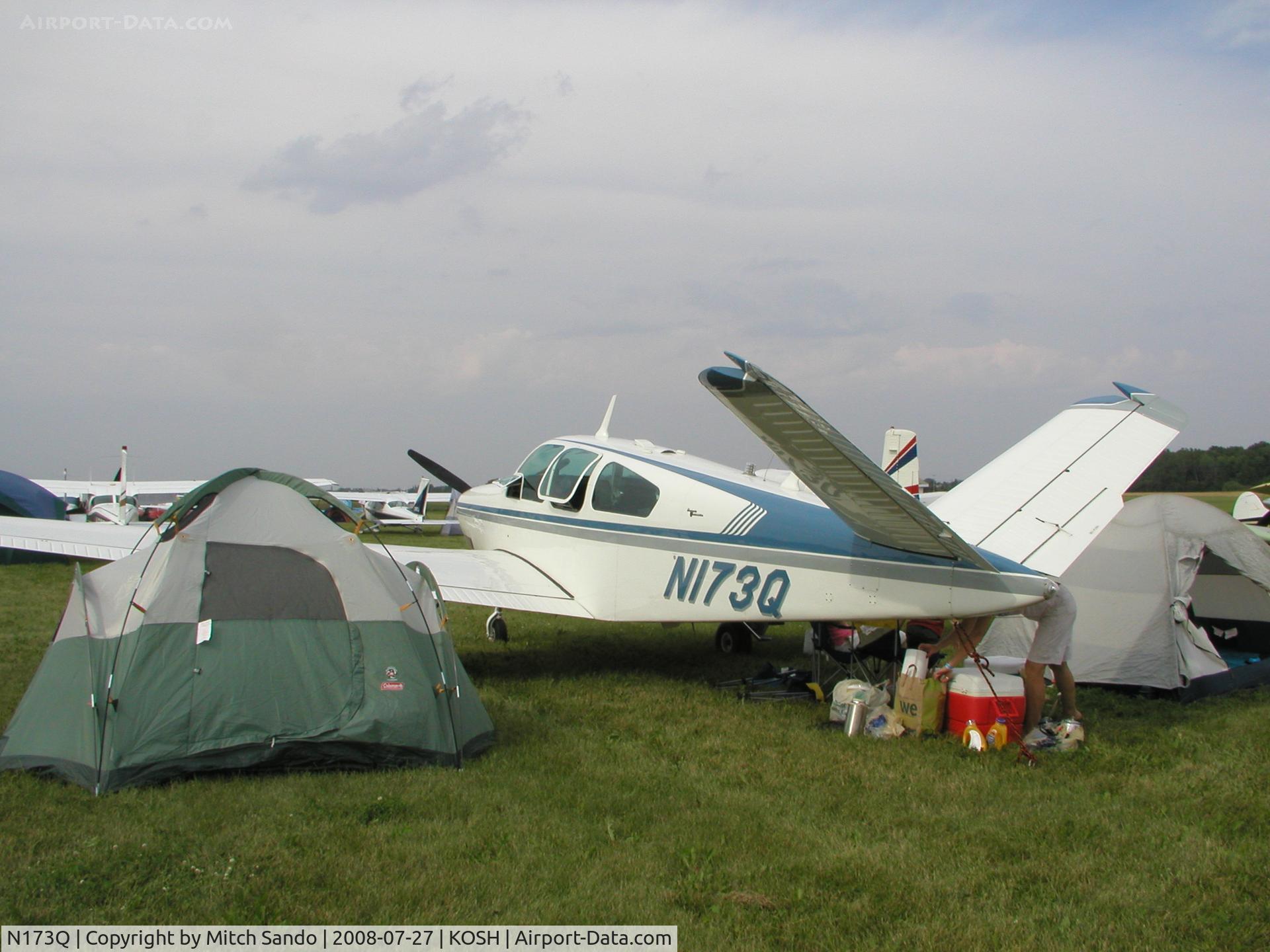 N173Q, 1964 Beech S35 Bonanza C/N D-7350, EAA AirVenture 2008.