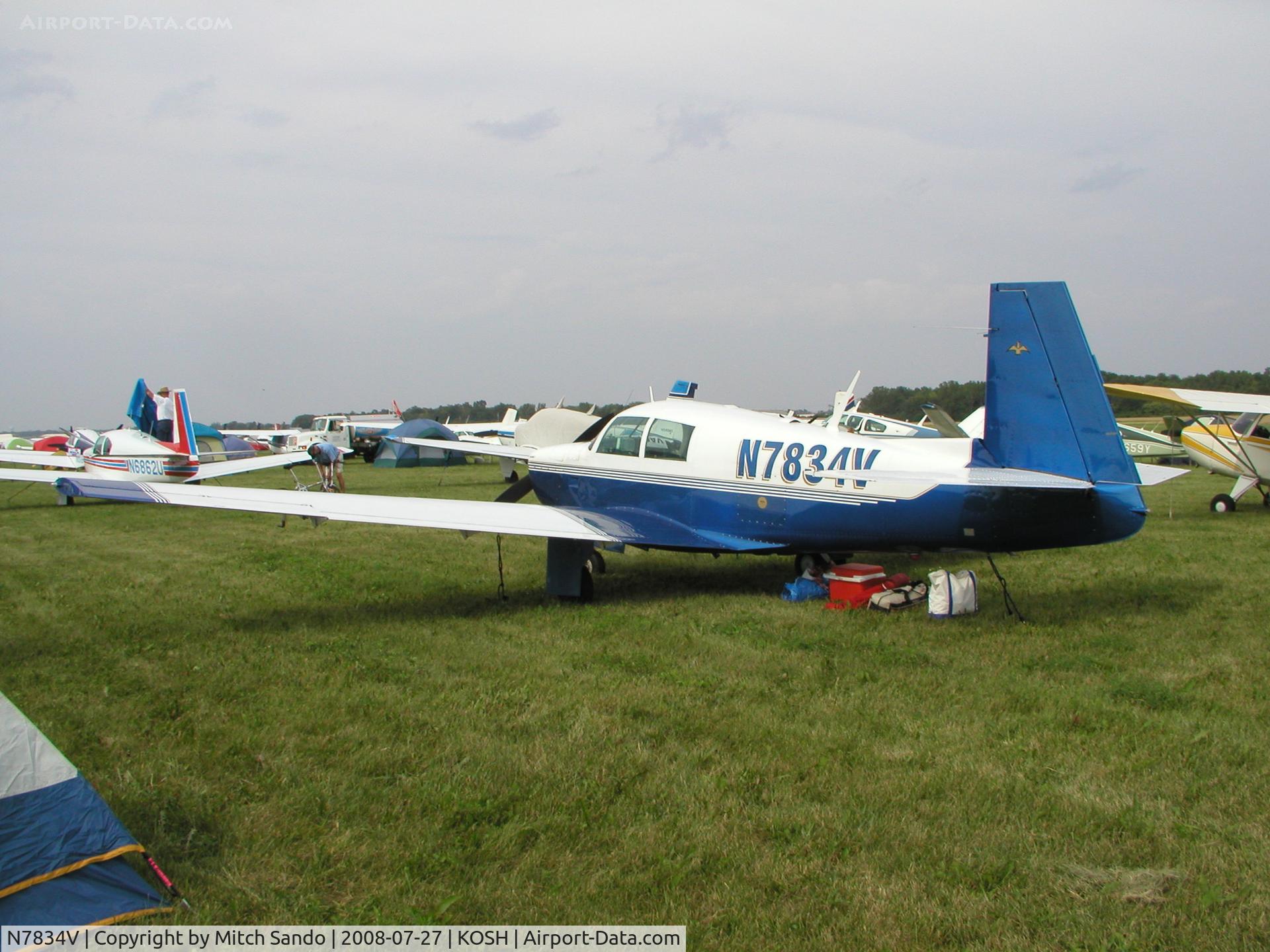 N7834V, 1964 Mooney M20C Ranger C/N 2870, EAA AirVenture 2008.