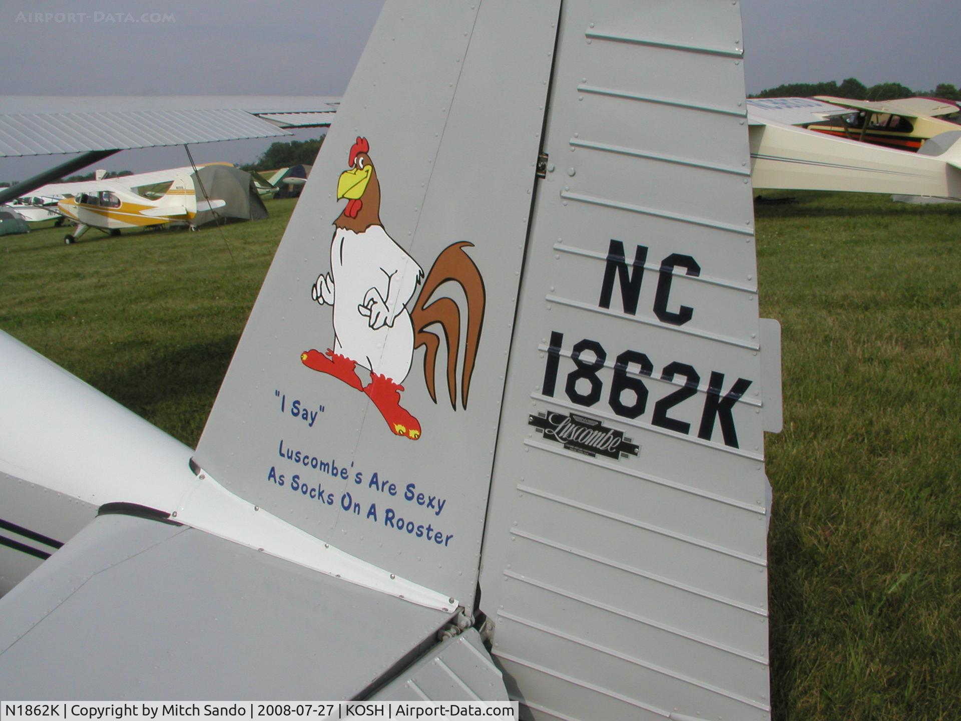 N1862K, 1947 Luscombe 8F Silvaire C/N 4589, EAA AirVenture 2008.