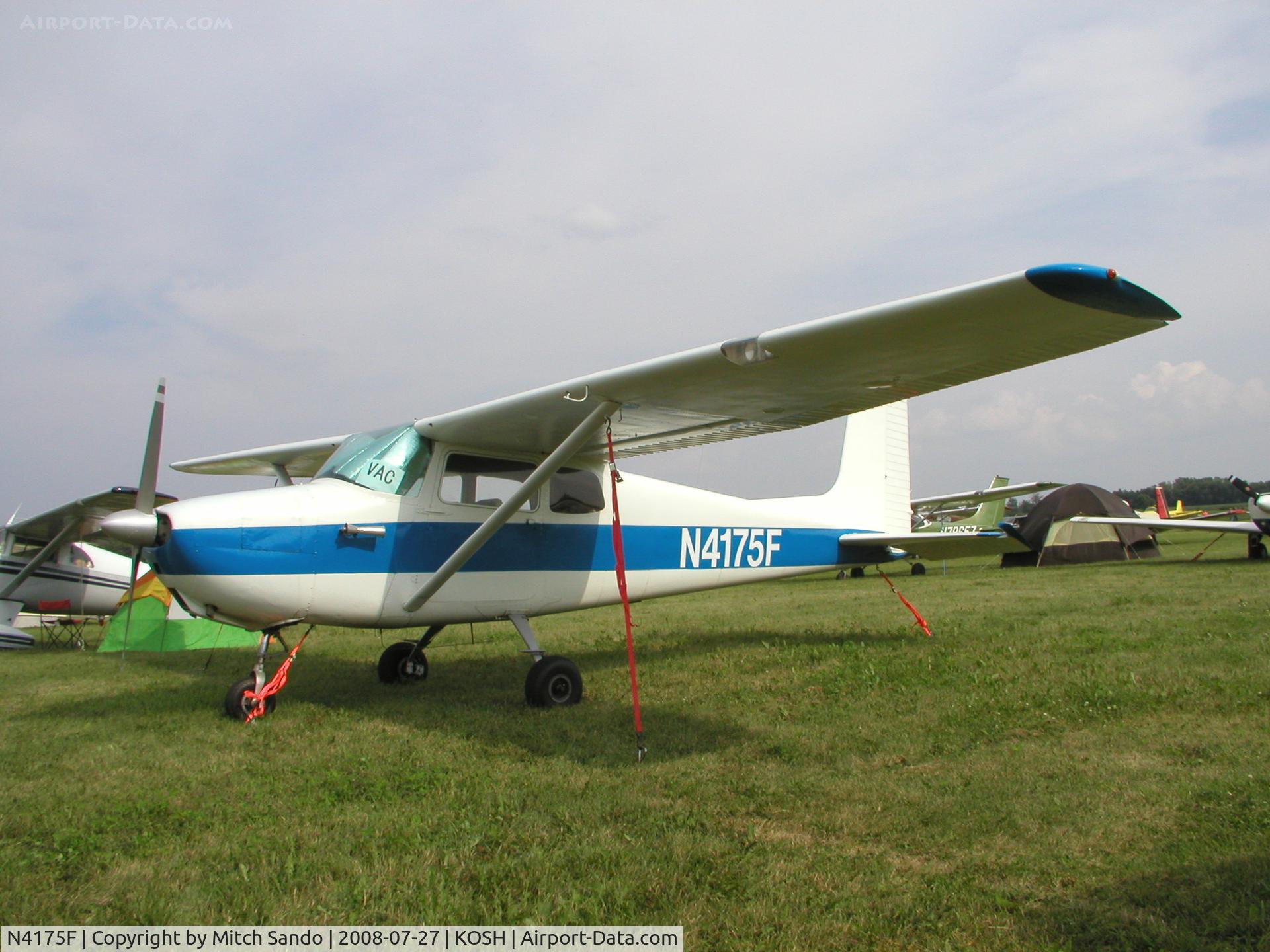 N4175F, 1958 Cessna 172 C/N 46075, EAA AirVenture 2008.