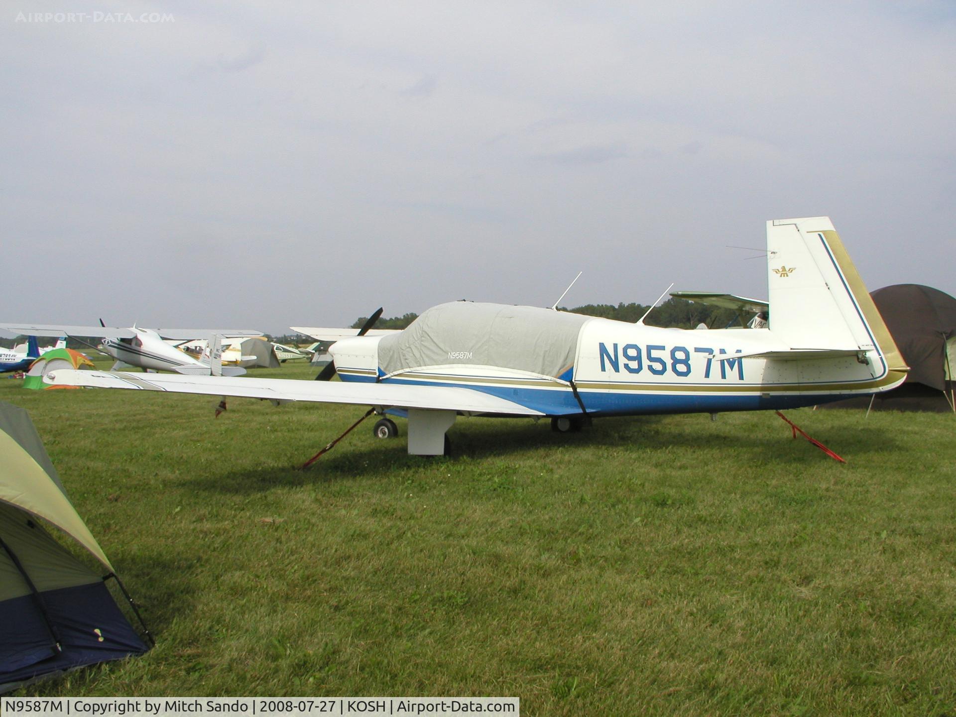 N9587M, 1966 Mooney M20F Executive C/N 670164, EAA AirVenture 2008.