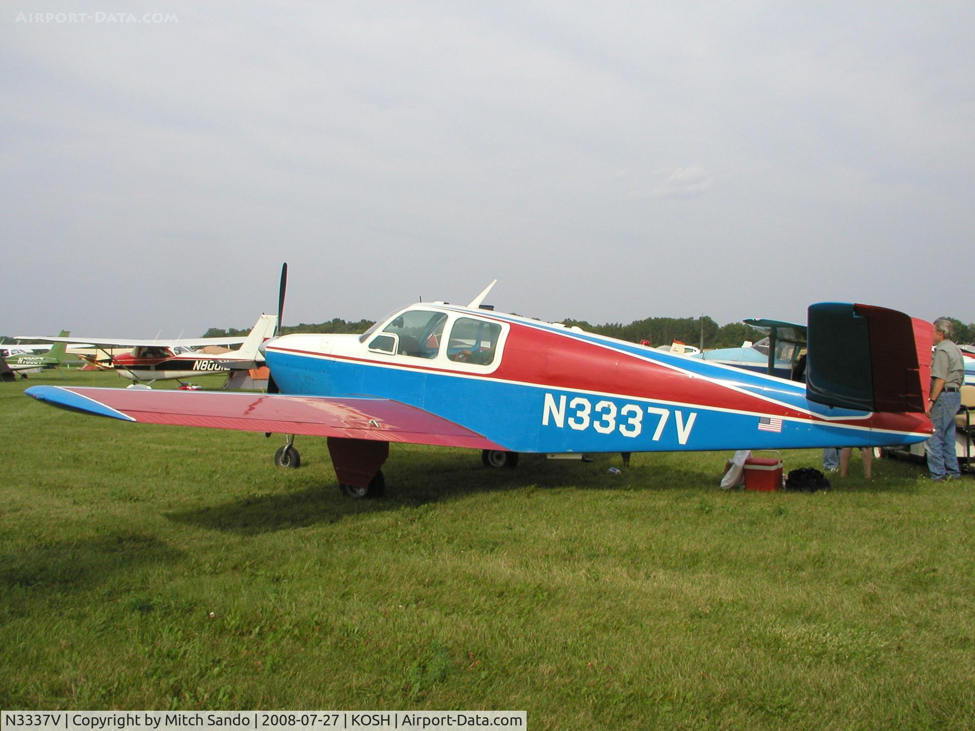 N3337V, 1947 Beech 35 Bonanza C/N D-799, EAA AirVenture 2008.