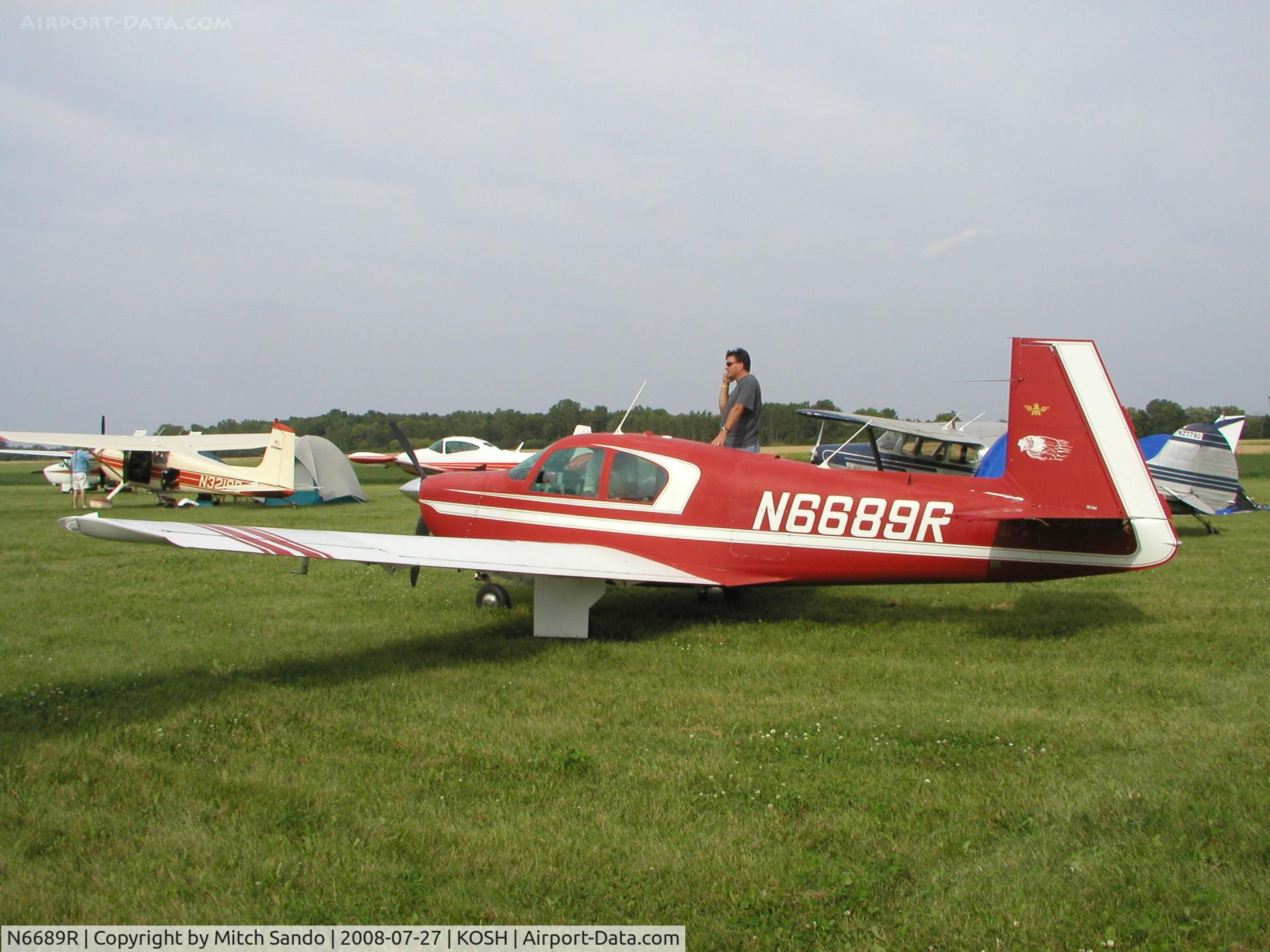 N6689R, 1964 Mooney M20E C/N 432, EAA AirVenture 2008.