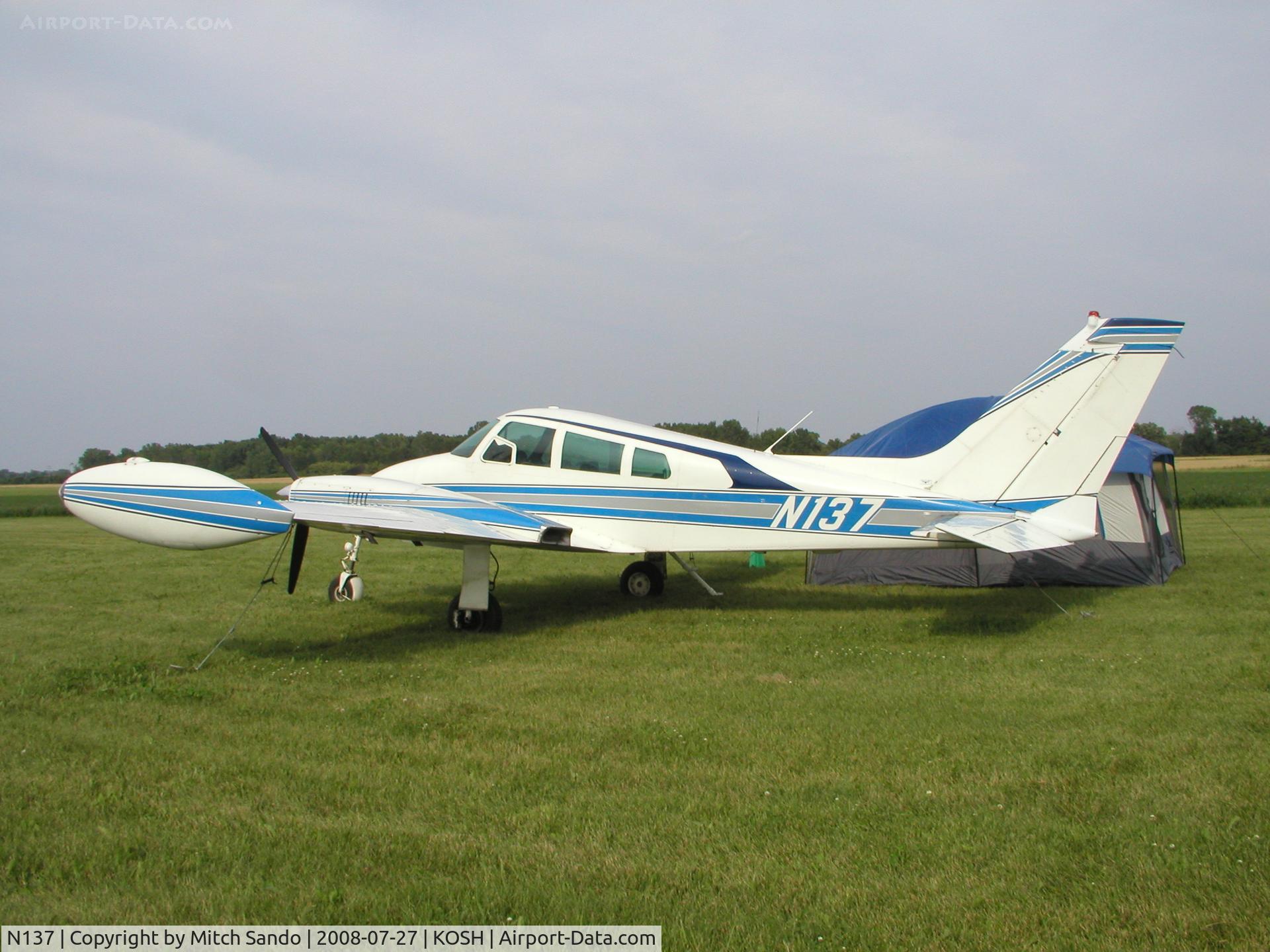 N137, 1960 Cessna 310F C/N 310-0028, EAA AirVenture 2008.
