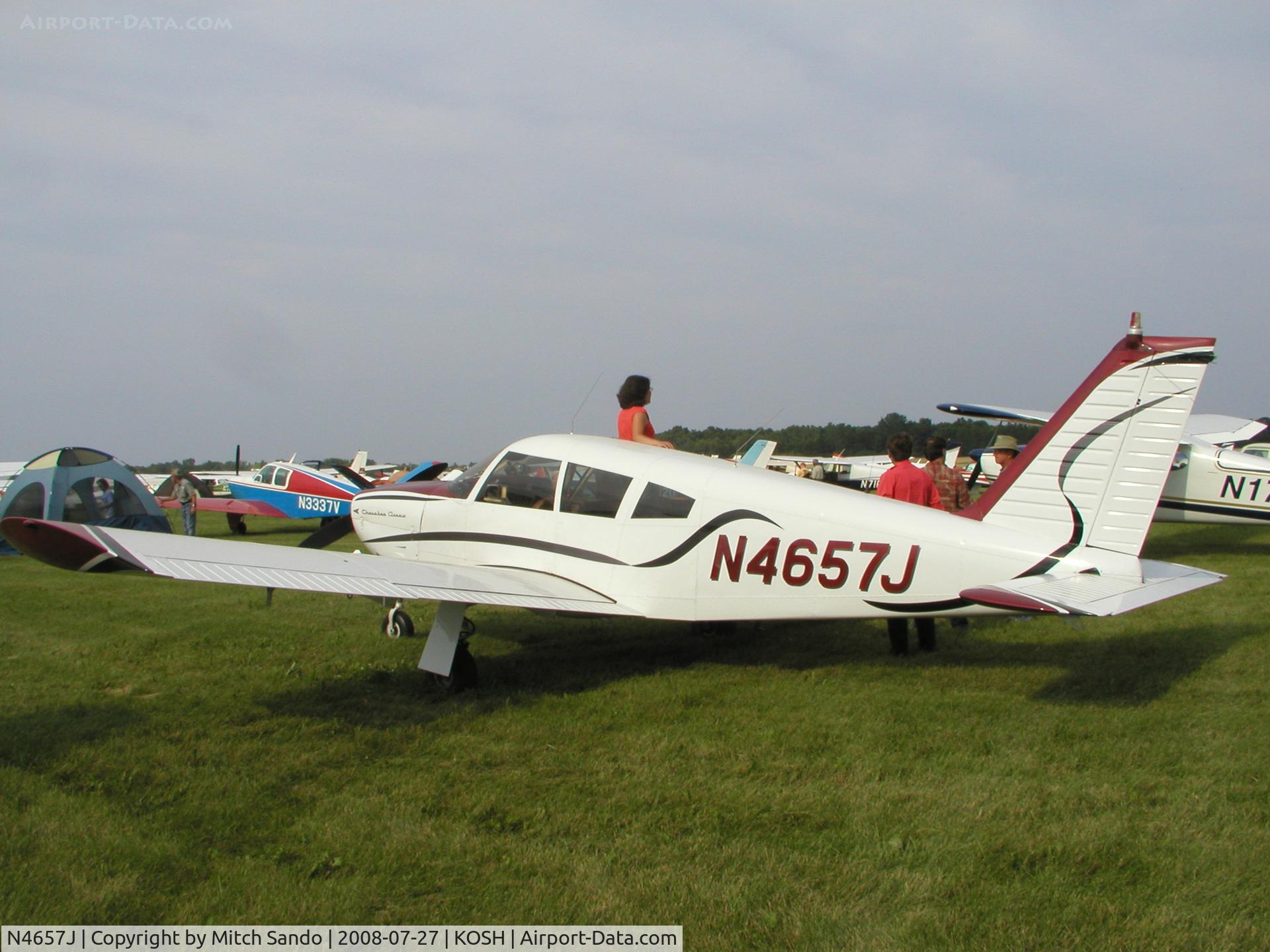 N4657J, 1968 Piper PA-28R-180 Cherokee Arrow C/N 28R-30551, EAA AirVenture 2008.