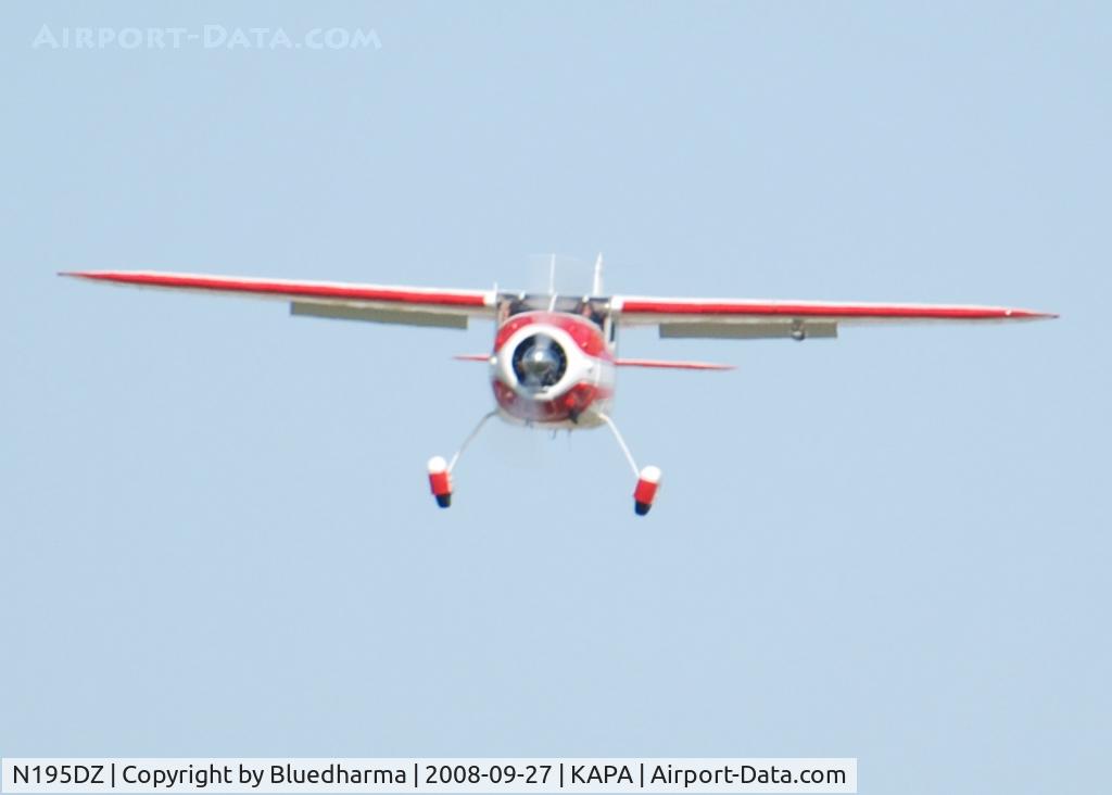 N195DZ, 1953 Cessna 195B Businessliner C/N 16077, On final approach to 17L.