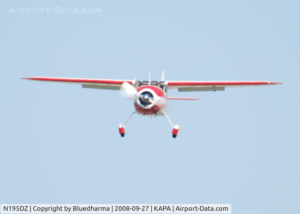 N195DZ, 1953 Cessna 195B Businessliner C/N 16077, On final approach to 17L.