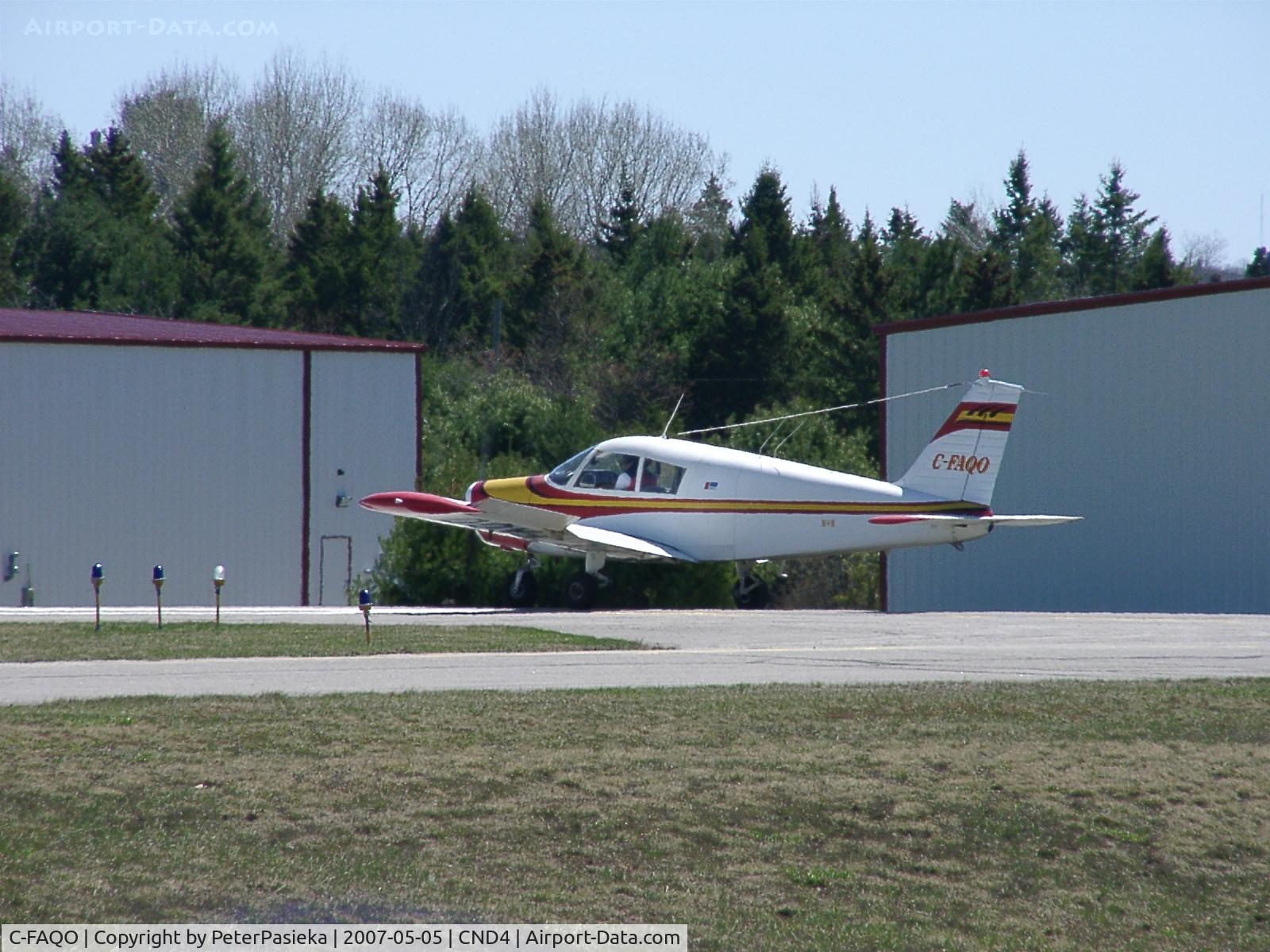 C-FAQO, 1970 Piper PA-28-140 Cherokee C C/N 28 26839, @ Haliburton/Stanhope Muni Airport, Ontario Canada