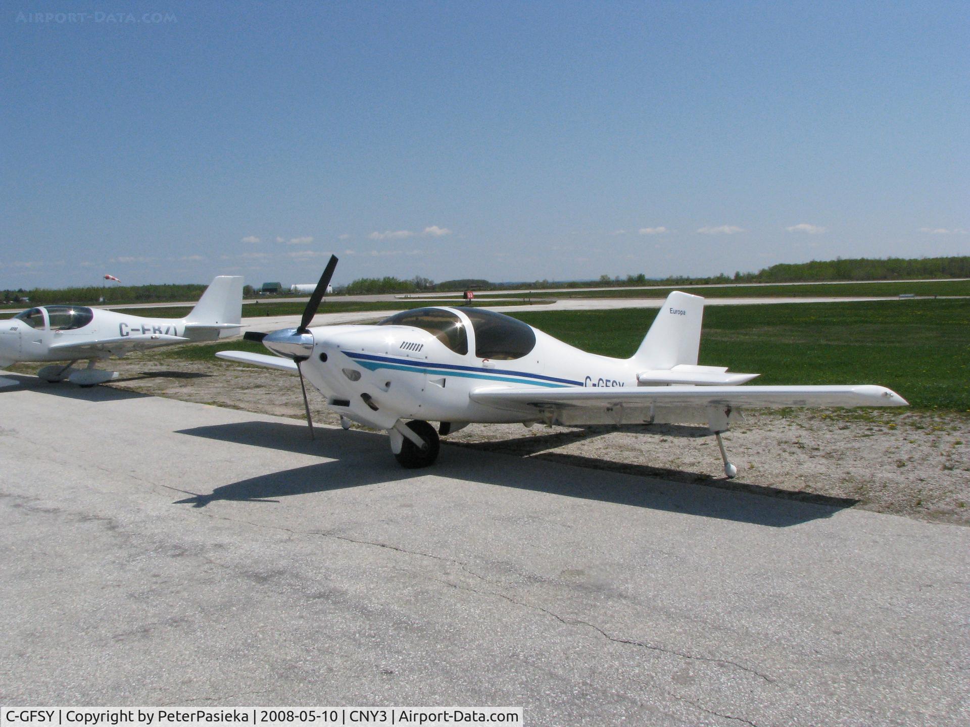 C-GFSY, 2000 Europa Monowheel C/N 011755, @ Collingwood Airport, ON