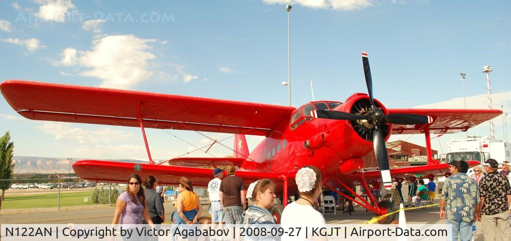 N122AN, 1977 Antonov (PZL-Mielec) An-2TP C/N 1G176-31, At Grand Junction Airshow. 