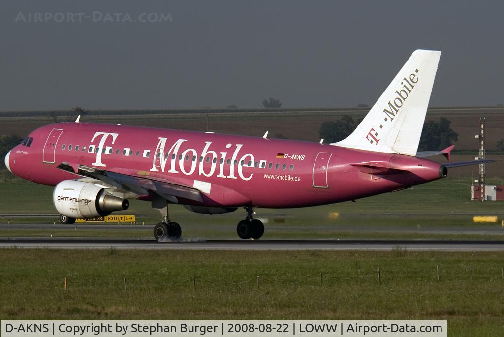 D-AKNS, 2000 Airbus A319-112 C/N 1277, VIE - LOWW