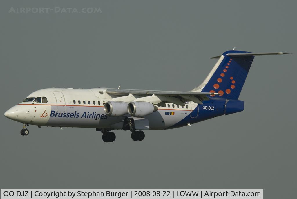 OO-DJZ, 1997 British Aerospace Avro 146-RJ85 C/N E.2305, VIE - LOWW