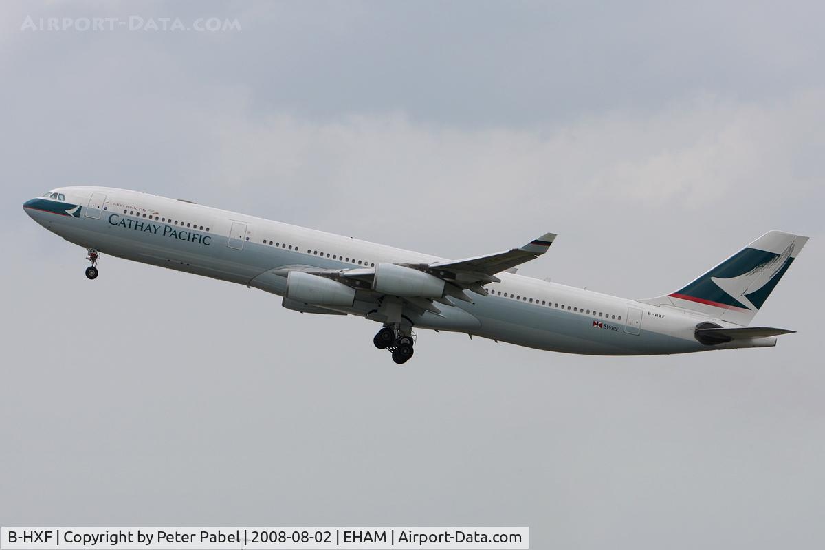 B-HXF, Airbus A340-313 C/N 160, AMS Trip