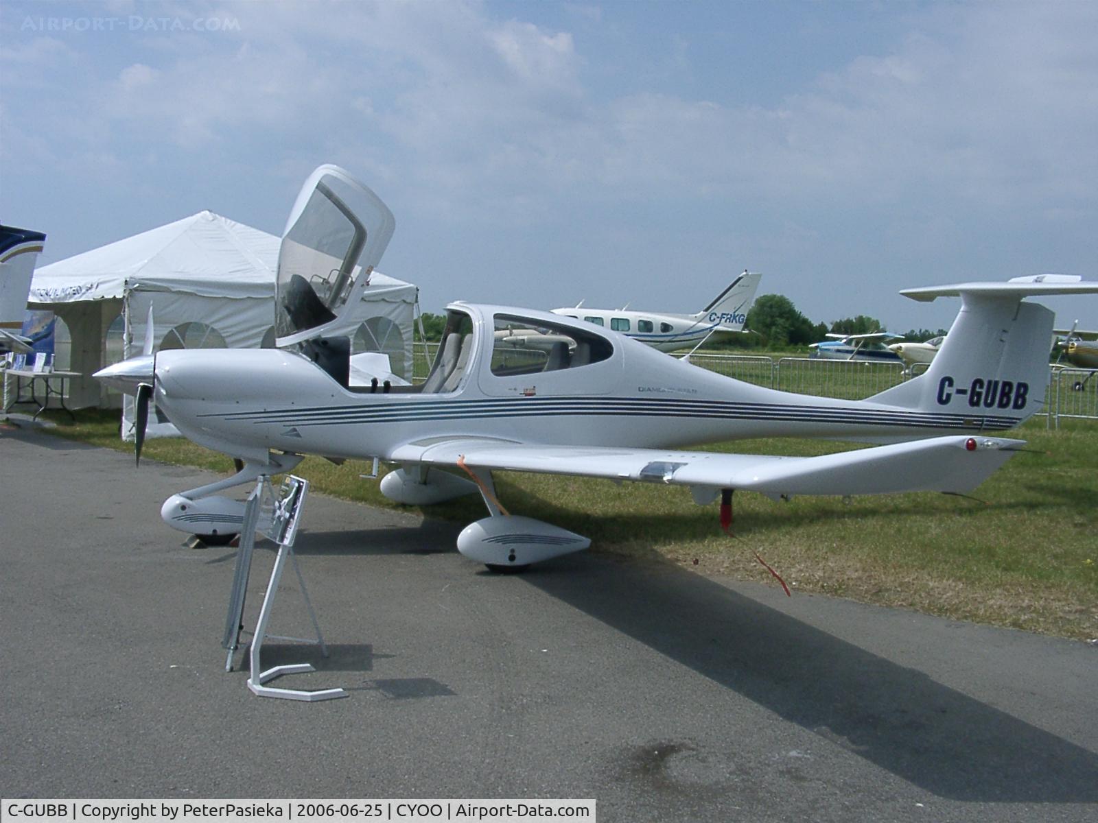 C-GUBB, 2006 Diamond DA-40 Diamond Star C/N 40.656, @ Oshawa Airport, (photo from 2006) Registry shows 2008 DA40, Diamond must reuse the registration, I guess.