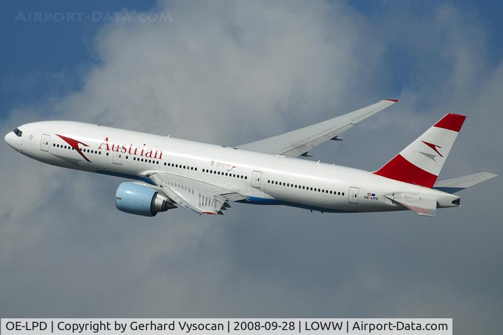 OE-LPD, 2006 Boeing 777-2Z9/ER C/N 35960, on her way to Narrita