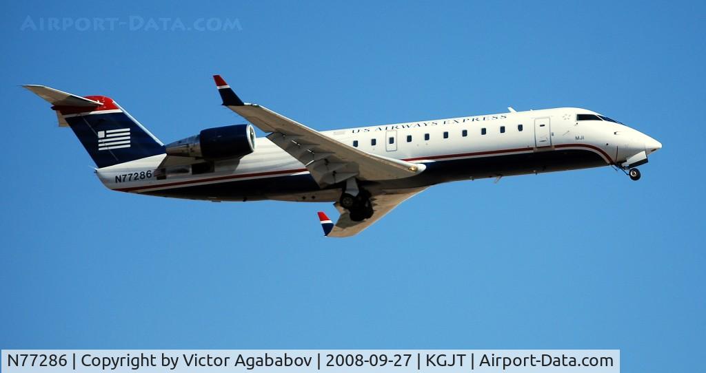 N77286, 1999 Bombardier CRJ-200LR (CL-600-2B19) C/N 7286, At Grand Junction Airshow