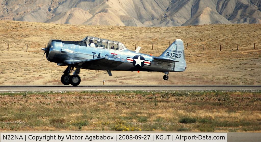 N22NA, 1946 North American T-6G Texan C/N 168-326, At Grand Junction Airshow
