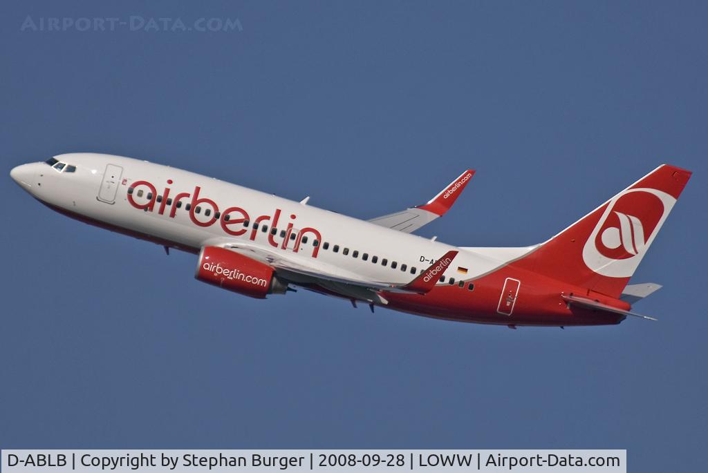 D-ABLB, 2008 Boeing 737-76J C/N 36115, VIE - LOWW