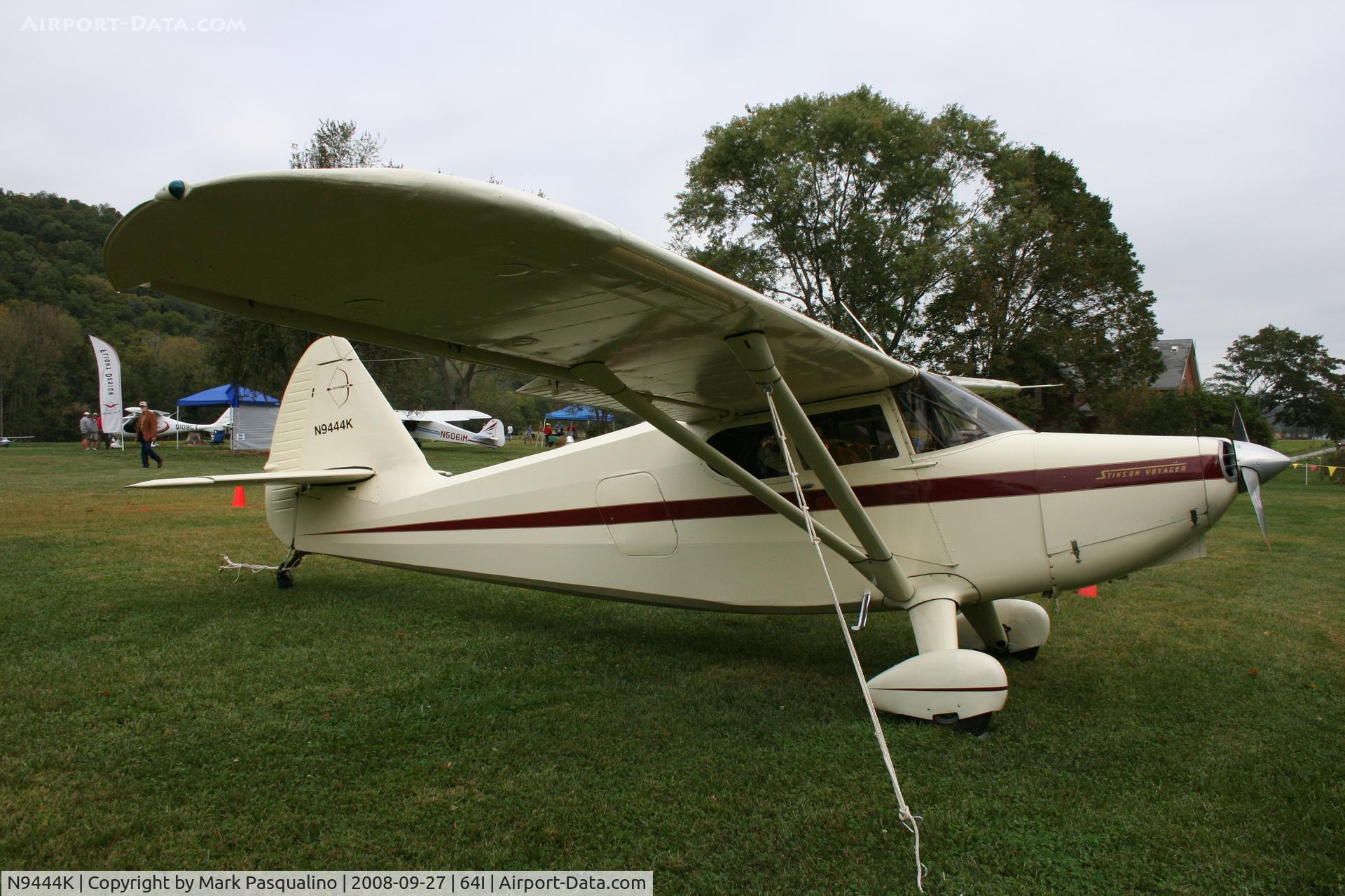N9444K, 1947 Stinson 108-2 Voyager C/N 108-2444, Stinson 108-2
