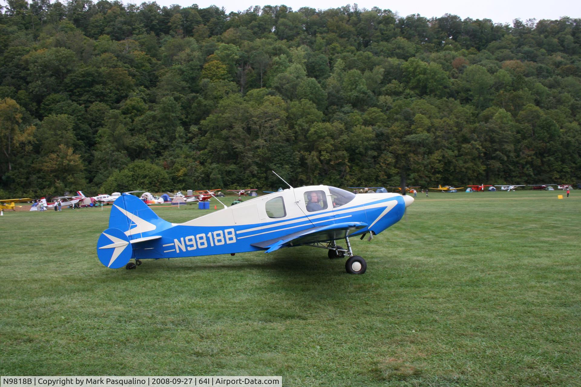 N9818B, 1958 Bellanca 14-19-2 Cruisair Senior C/N 4070, Bellanca 14-19-2