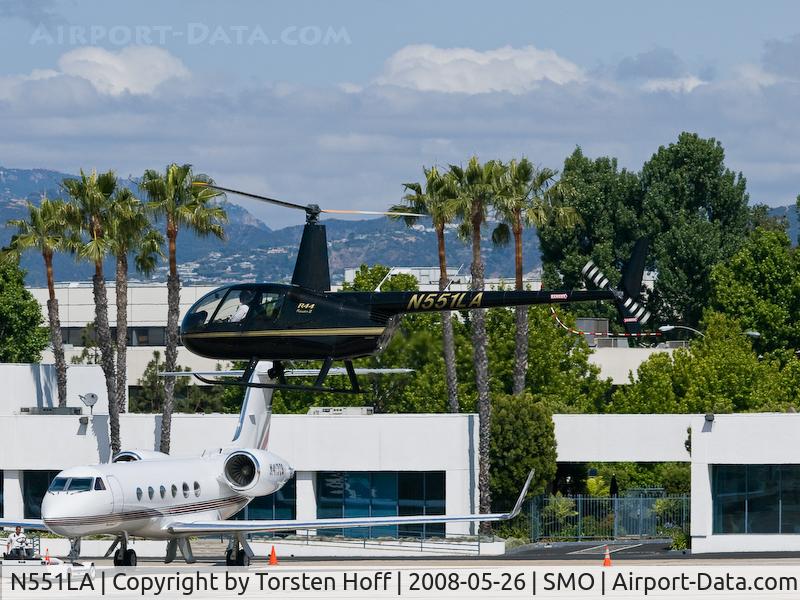 N551LA, 2006 Robinson R44 II C/N 11241, N551LA above RWY 21