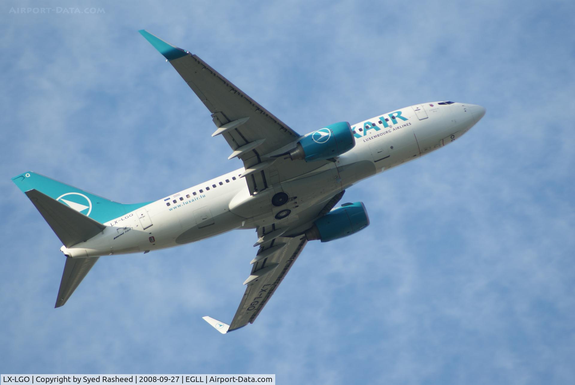 LX-LGO, 1992 Boeing 737-5C9 C/N 26438, Luxair departing 09R