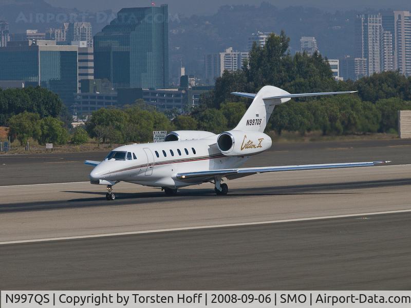 N997QS, 2002 Cessna 750 Citation X C/N 750-0208, N997QS departing on RWY 21