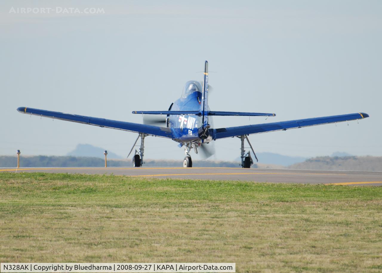 N328AK, 1956 North American T-28C Trojan C/N 226-32 (140455), Takeoff on 17L.