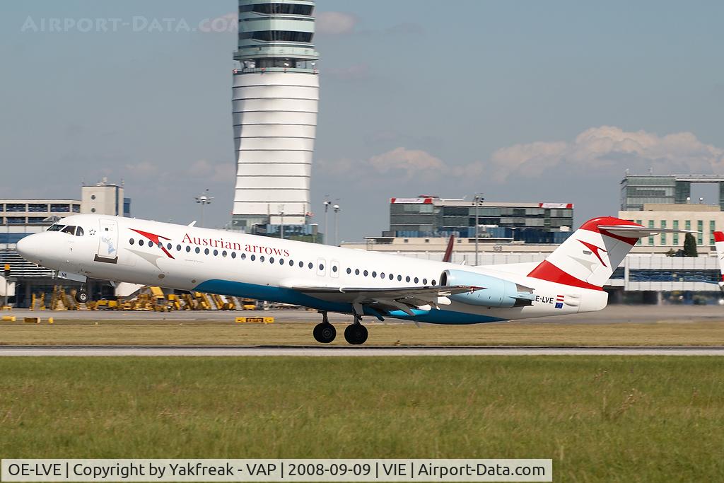 OE-LVE, 1994 Fokker 100 (F-28-0100) C/N 11499, Austrian Arrows Fokker 100