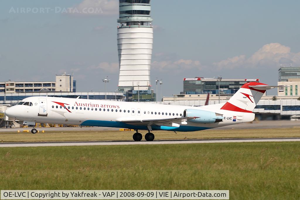 OE-LVC, 1993 Fokker 100 (F-28-0100) C/N 11446, Austrian Arrows Fokker 100