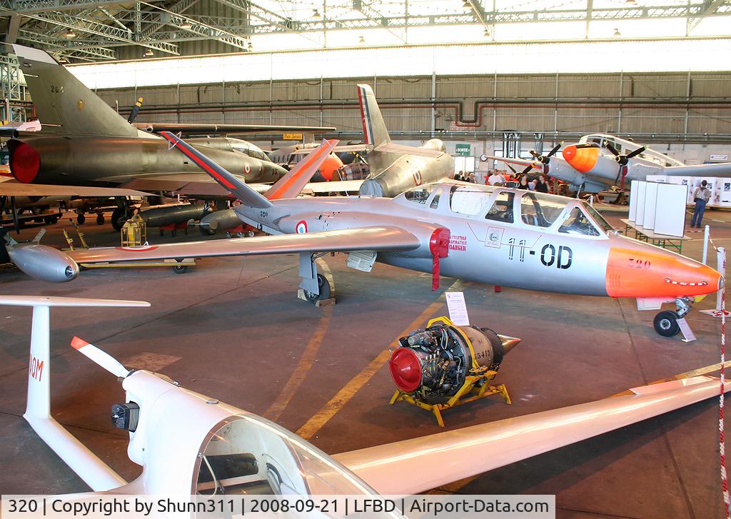 320, Fouga CM-170 Magister C/N 320, Preserved in CAEA Museum...