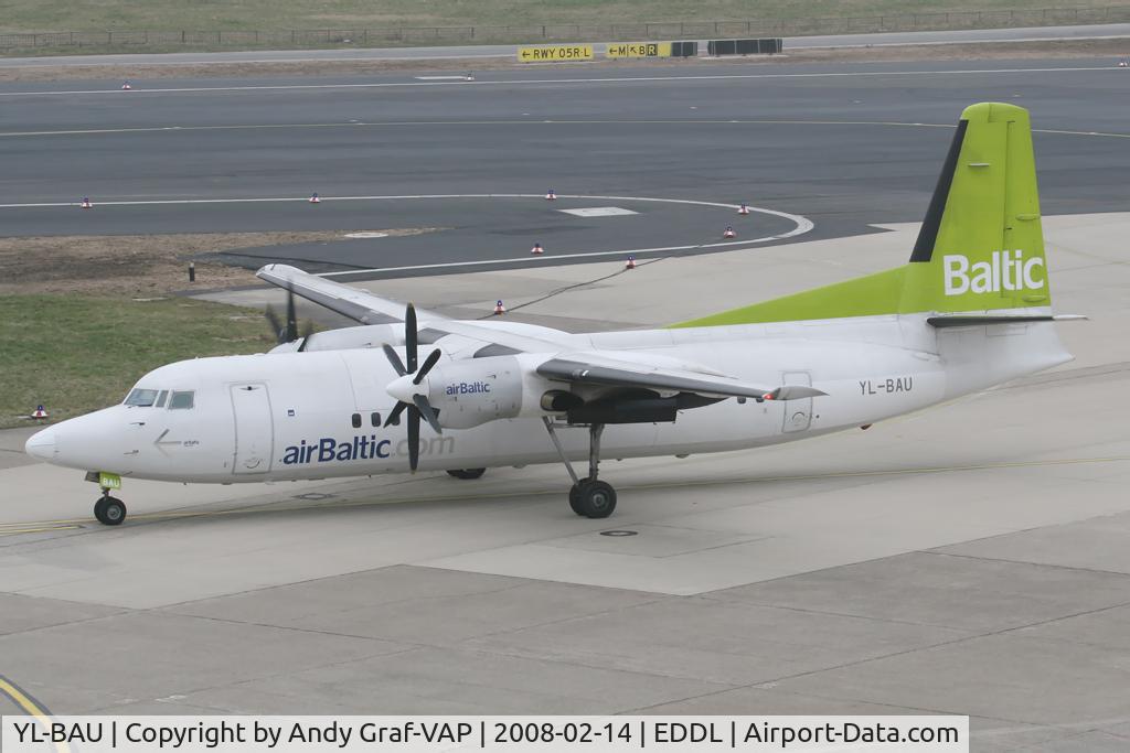 YL-BAU, 1988 Fokker 50 C/N 20126, Air Baltic F50