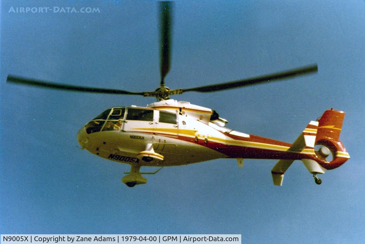 N9005X, Aérospatiale SA-365C Dauphin C/N 5002, Aérospatiale SA-365C Dauphin 2 at Grand Prairie, TX - this aircraft is also noted as reg#'s F-WZAX/F-BZAX,N9005X,N121ME,F-ZBEB - Destroyed in a crash, in France, 06/25/1996