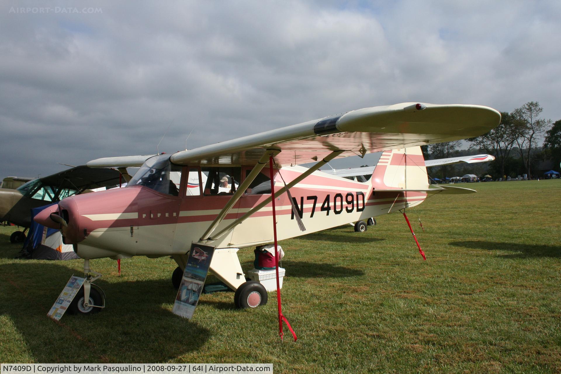 N7409D, 1957 Piper PA-22-150 C/N 22-5170, Piper PA-22-150