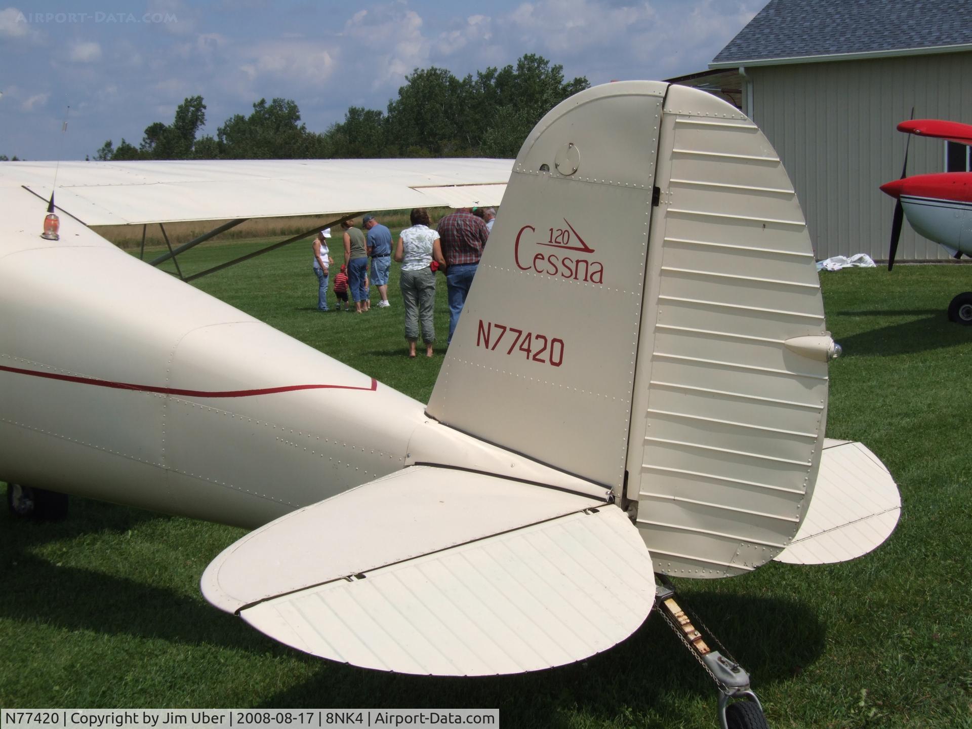 N77420, 1946 Cessna 120 C/N 11861, Seen at the Hot-Dog Day