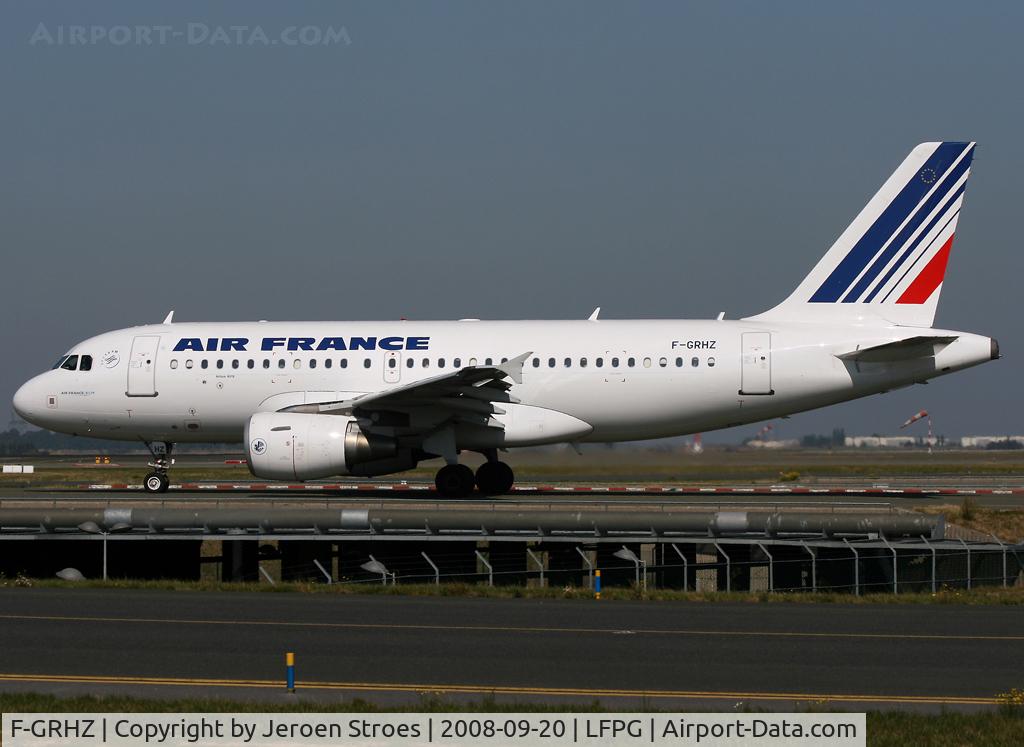 F-GRHZ, 2001 Airbus A319-111 C/N 1622, .