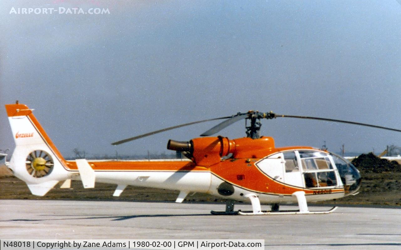 N48018, Aérospatiale SA-342L Gazelle C/N 0000, At Grand Prairie Municipal