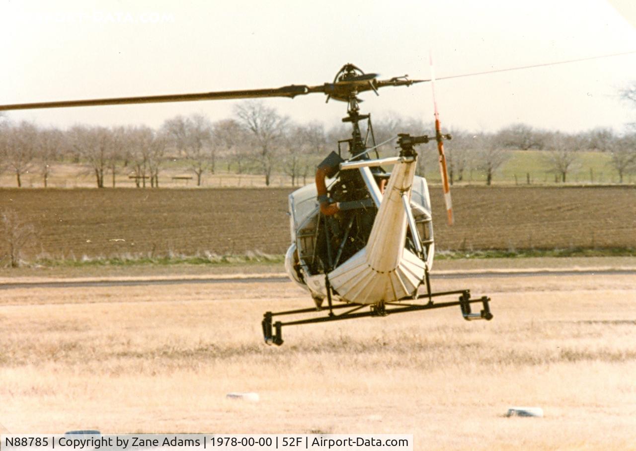 N88785, Hiller OH-23B Raven C/N 560, At Northwest Regional (Aero Valley) TX - this aircraft was destroyed in an off airport emergency landing @ 1989 