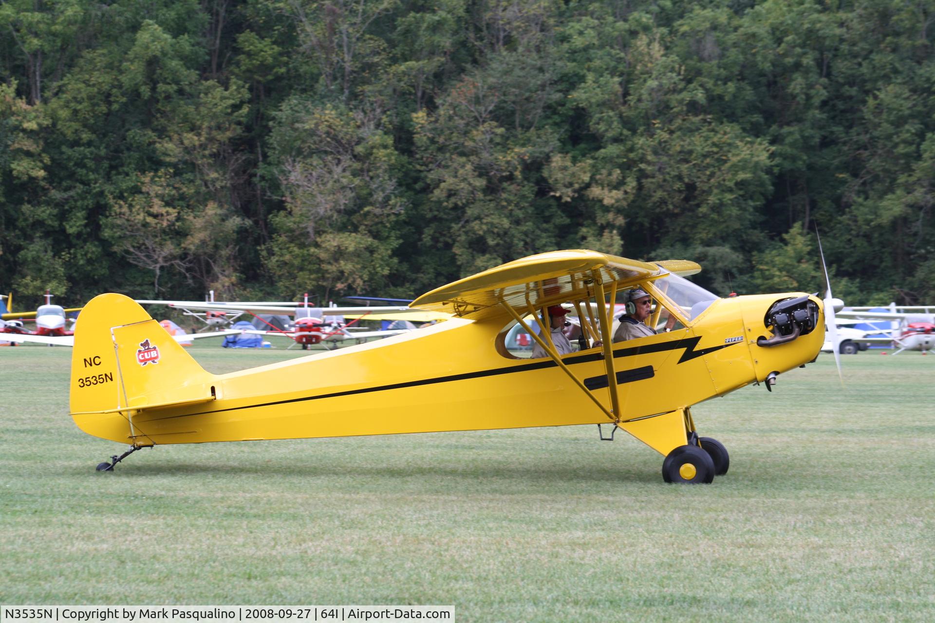 N3535N, 1947 Piper J3C-65 Cub C/N 22764, Piper J3C-65
