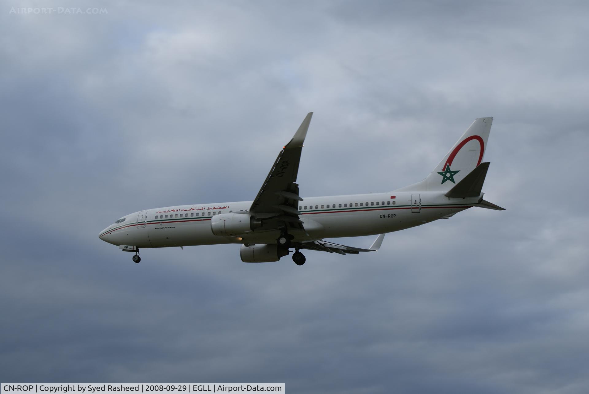 CN-ROP, 2008 Boeing 737-8B6 C/N 33066, B737-8B6 - Royal Air Maroc on Finals