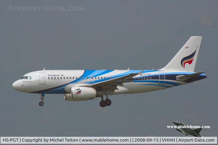 HS-PGT, 2008 Airbus A319-132 C/N 3421, Bangkok Air