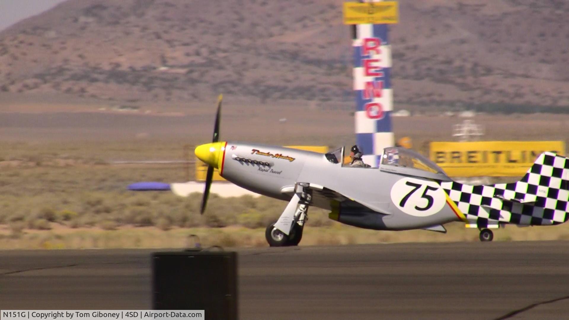N151G, Papa 51 Thunder Mustang C/N FITM024, Taxi during NCAR 2008