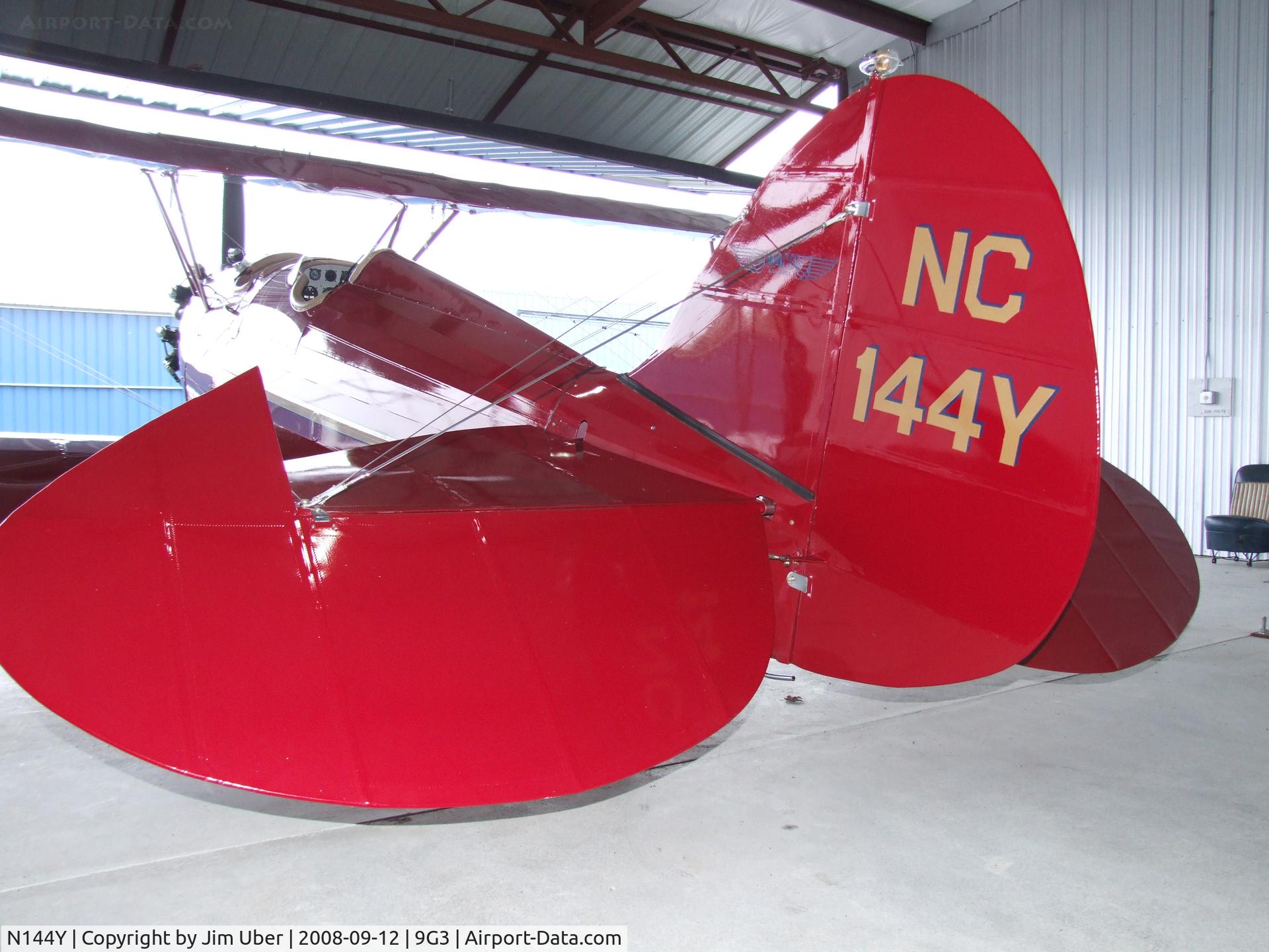 N144Y, 1930 Waco RNF C/N 3319, Tail Feathers