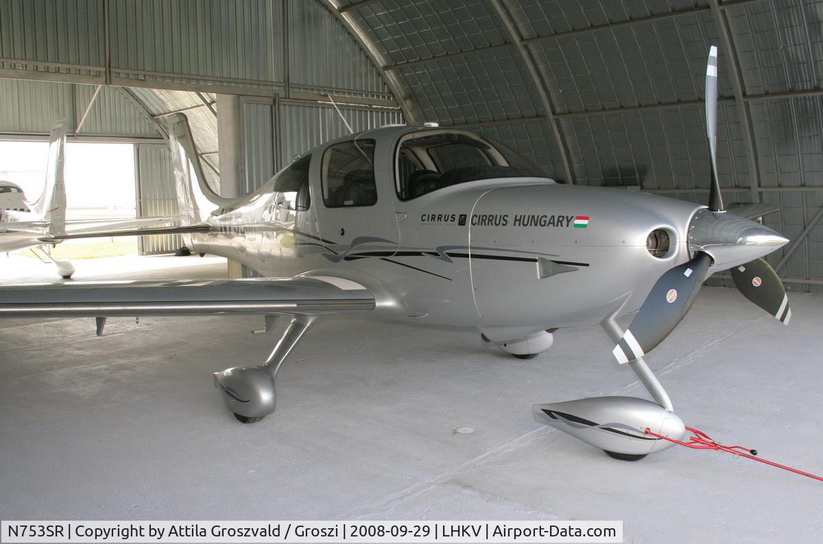 N753SR, 2008 Cirrus SR22 G3 GTS Turbo C/N 2759, Kaposújlak airport (LHKV) / Cirrus Hungary base