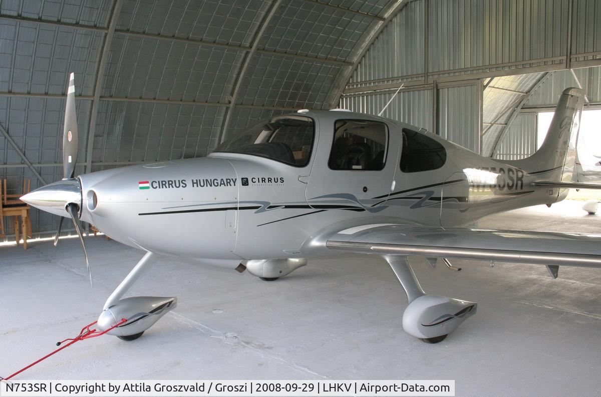 N753SR, 2008 Cirrus SR22 G3 GTS Turbo C/N 2759, Kaposújlak airport (LHKV) / Cirrus Hungary base