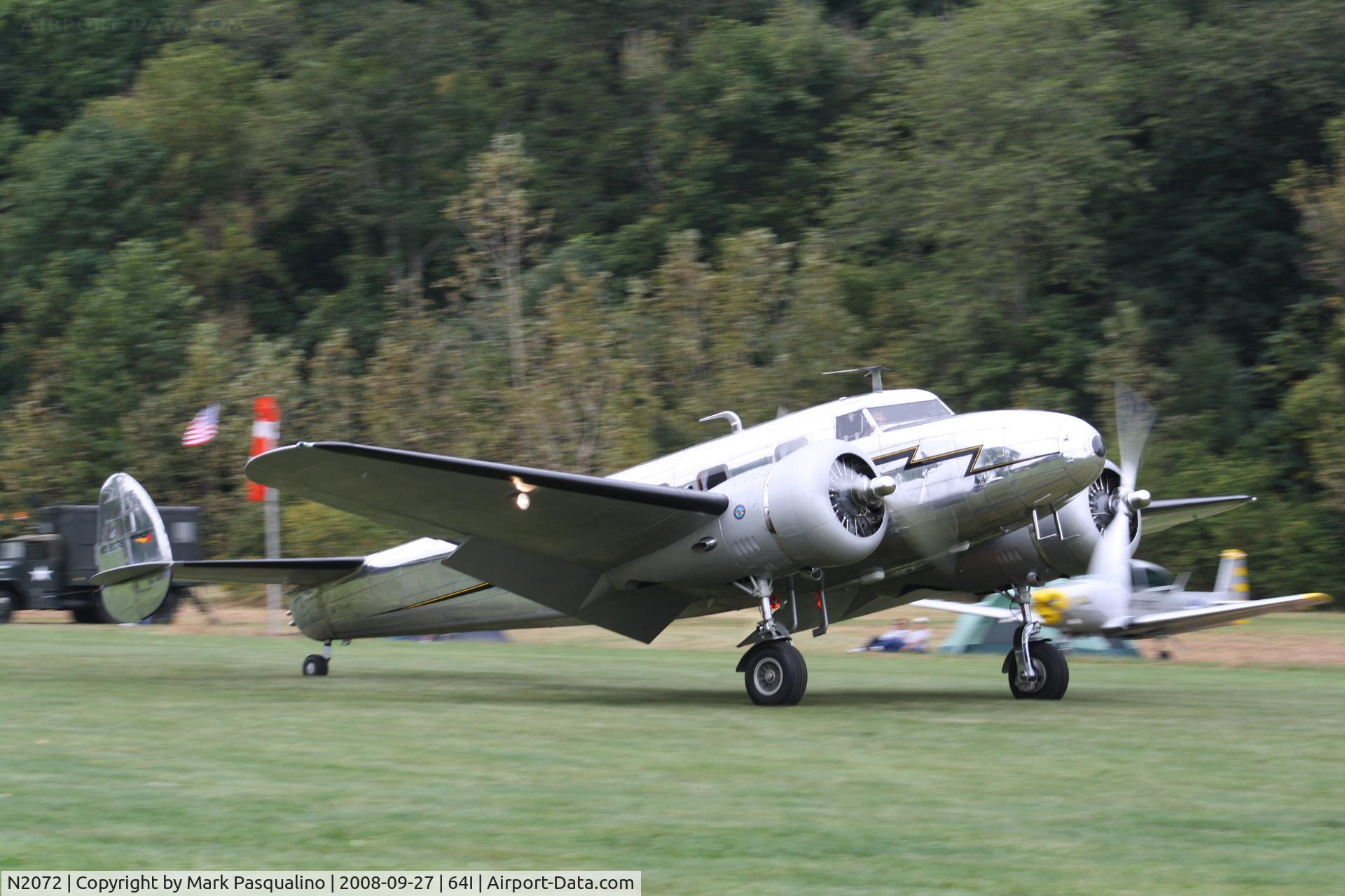 N2072, 1936 Lockheed 12A Electra Junior C/N 1208, Lockheed 12A