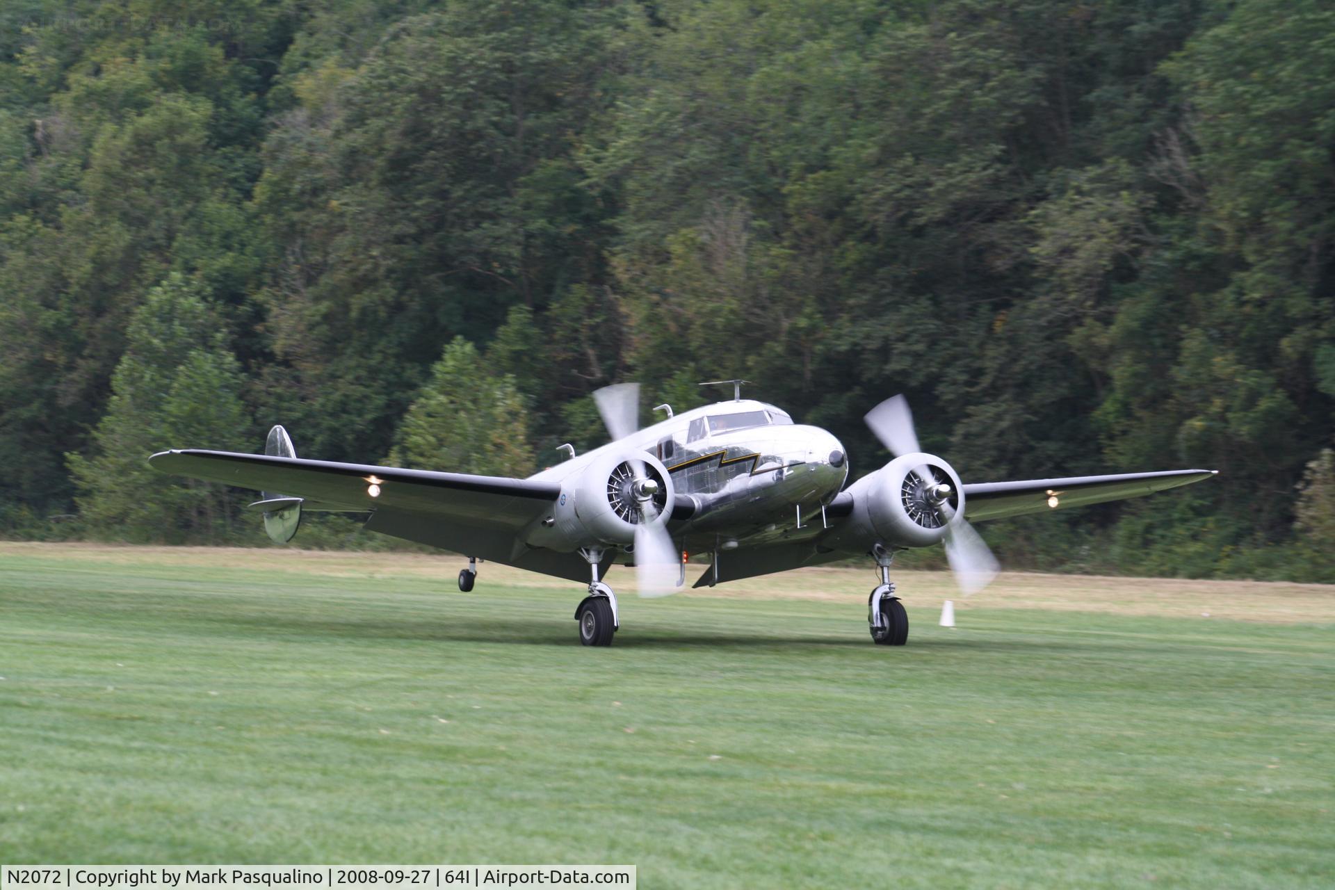 N2072, 1936 Lockheed 12A Electra Junior C/N 1208, Lockheed 12A