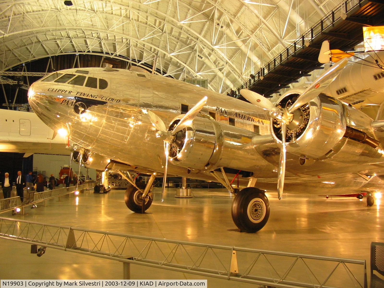 N19903, 1940 Boeing SA-307B-1 Stratoliner C/N 2003, Steven F. Udvar-Hazy Center - Day before opening to Public
