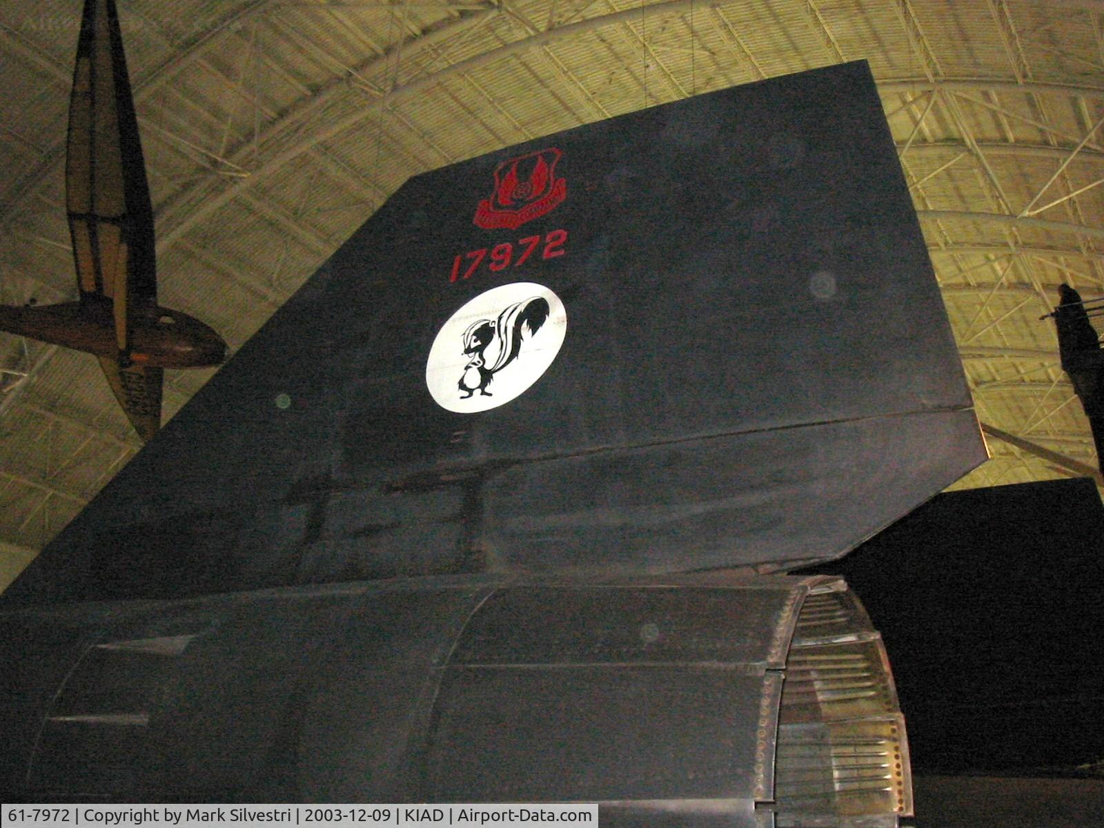 61-7972, 1961 Lockheed SR-71A Blackbird C/N 2023, Steven F. Udvar-Hazy Center - Day before opening to Public