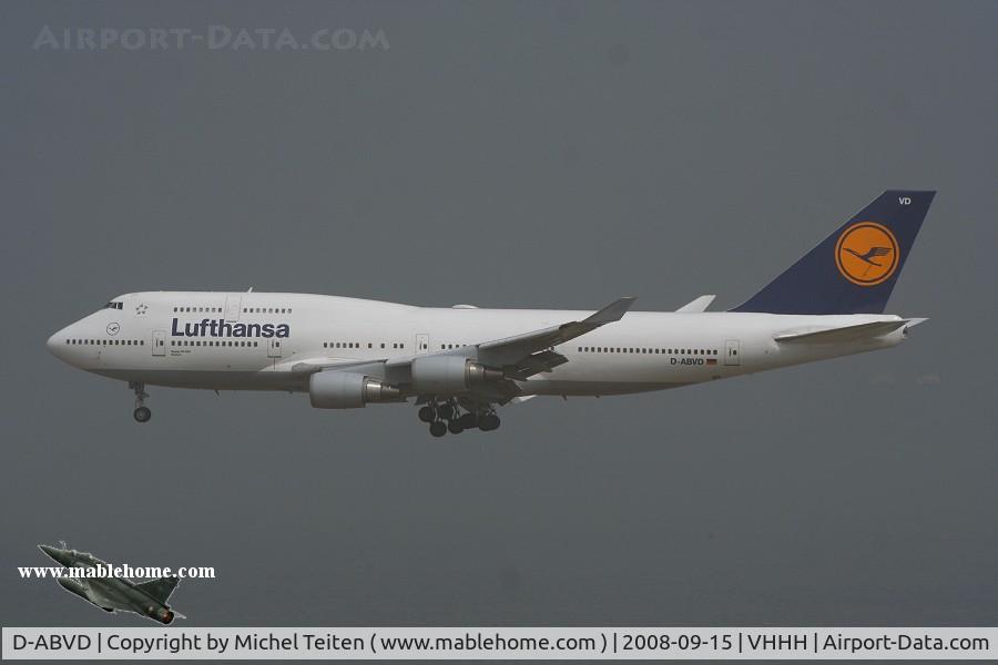 D-ABVD, 1990 Boeing 747-430 C/N 24740, Lufthansa
